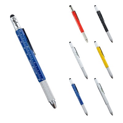 6-In-1 Multitool Tech Pen with Ruler