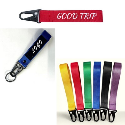 1" Pocket Woven Keychain Lanyard