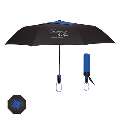 44" Arc Telescopic Diamond Top Vented Umbrella