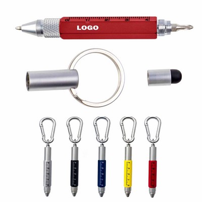 Versatile 6-in-1 Metal Multi-Tool Pen