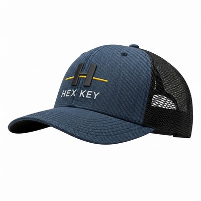 Embroidered Richardson Low Pro Heather Trucker Hat