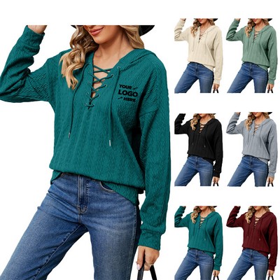 Women's Solid Color Hoodie